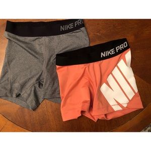 Nike Pro Women’s Shorts (2 pairs) 5” and 3” inseam